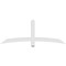 Ekena Millwork Bellingham Architectural Grade PVC Gable Bracket, 72"W x 27"H x 4"D x 4"F, 9/12 Pitch GBP072X27X0404BEL00 - alternate 4